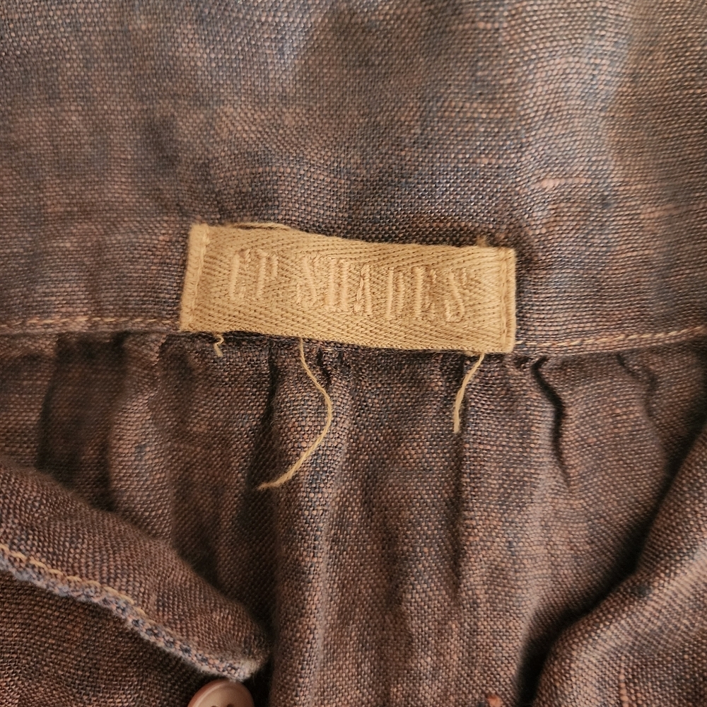 CP SHADES LINI TWILL MULBERRY SHIRTDRESS FRONT BUTTON LONG SLEEVE - Picture 2 of 13